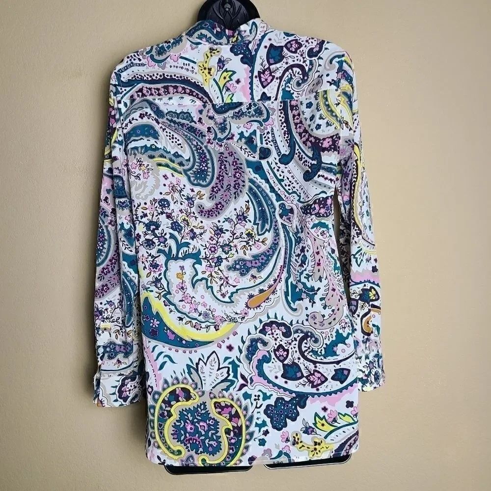 Talbots Floral Long Sleeve Button Up - Picture 6 of 8